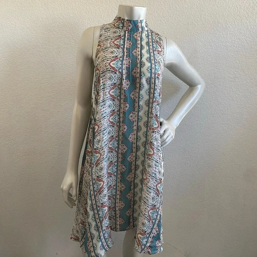 Intimately Free People Mock Neck Slip Dress Boho Large - Picture 9 of 14